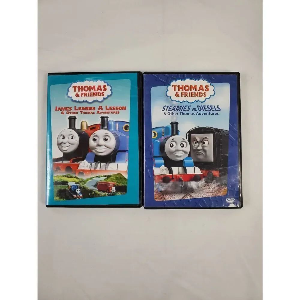 Thomas & Friends DVD Lot (James Learns Lesson + Steamies vs Diesels)